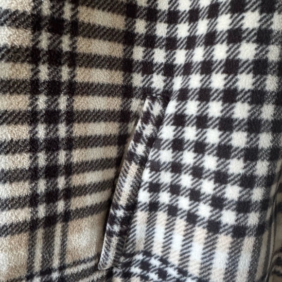 Plaid Cape with Faux Fur Collar Rachel Roy Size S/M - Picture 6 of 9